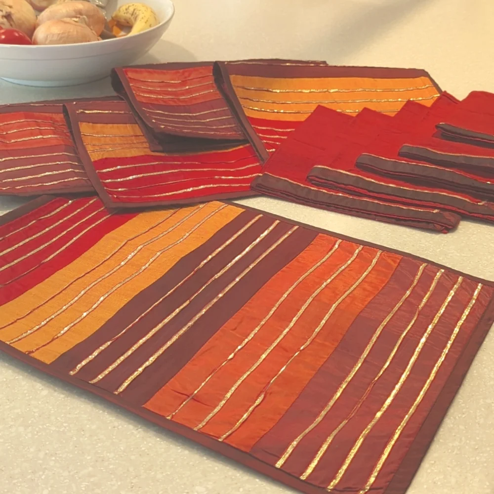 Bianca cloth placemats and napkins
